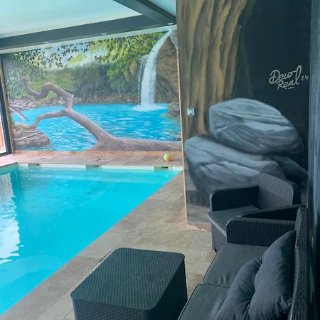 Cottage Piscine Interieure31Degres Zoo La Fleche24H Du Mans Clermont-Creans Exterior foto